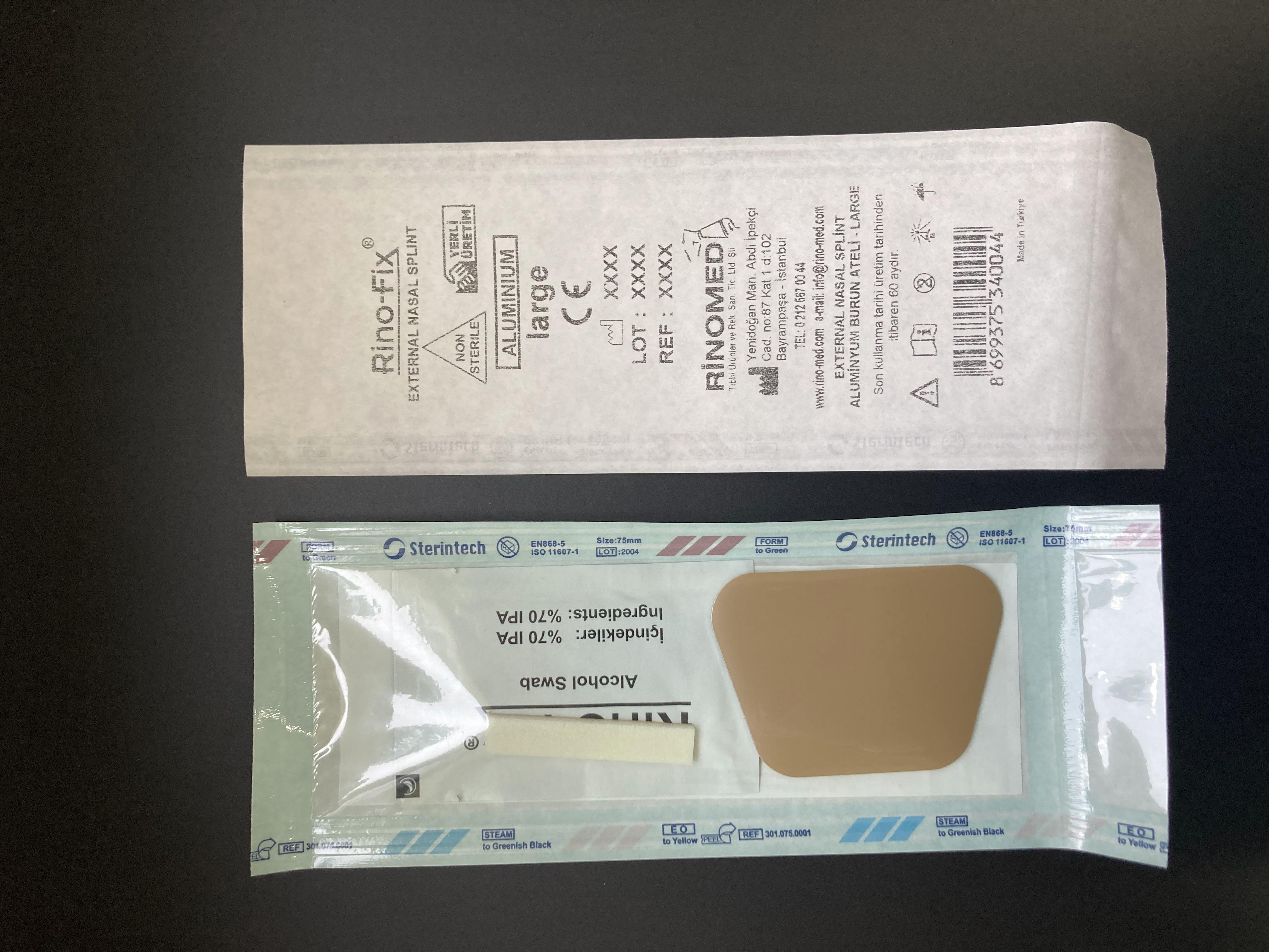 RİNOFİX - EXTERNAL NASAL SPLİNT ALÜMİNYUM BURUN ATELİ - LARGE