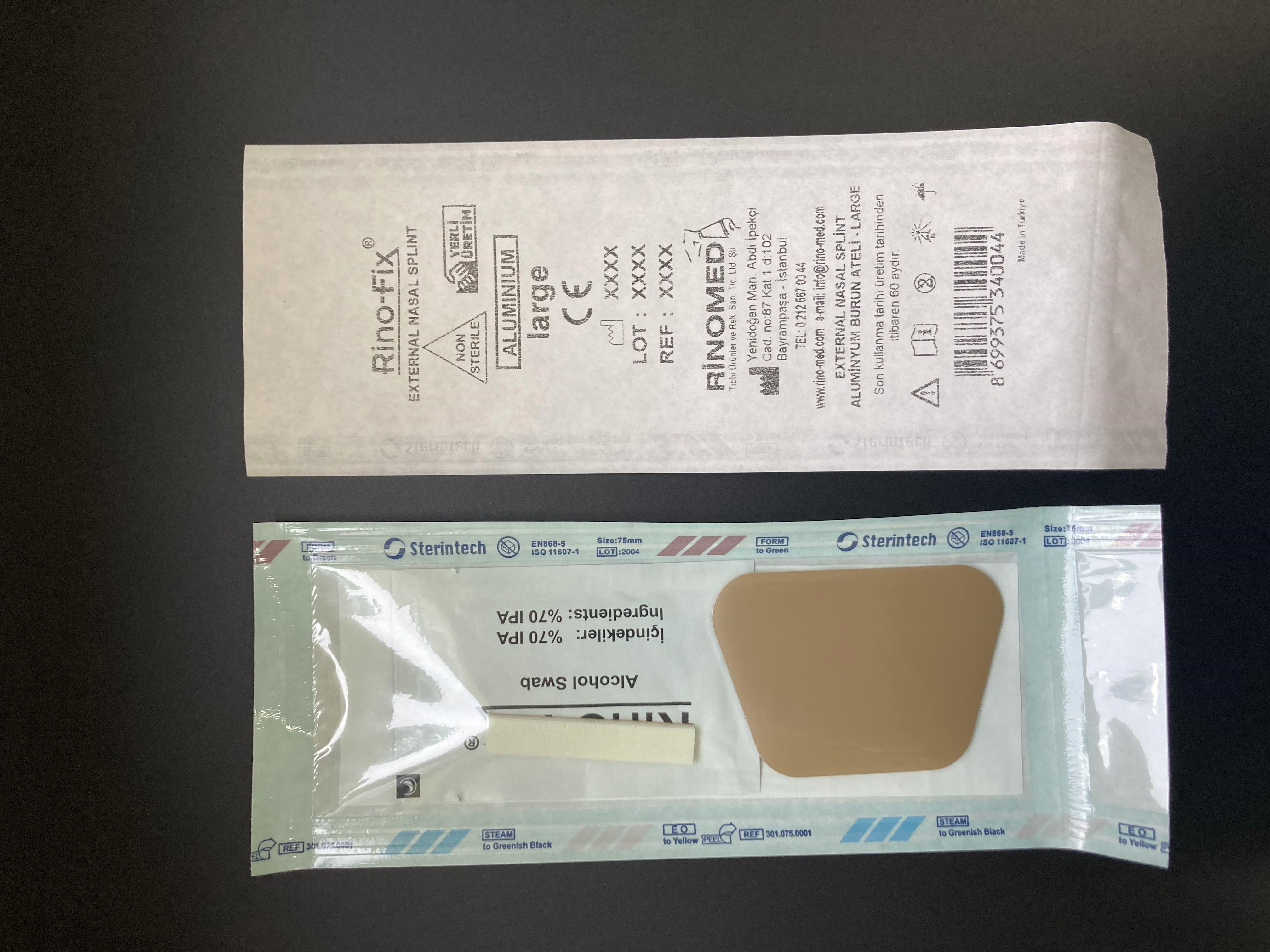 RİNOFİX - EXTERNAL NASAL SPLİNT ALÜMİNYUM BURUN ATELİ - LARGE