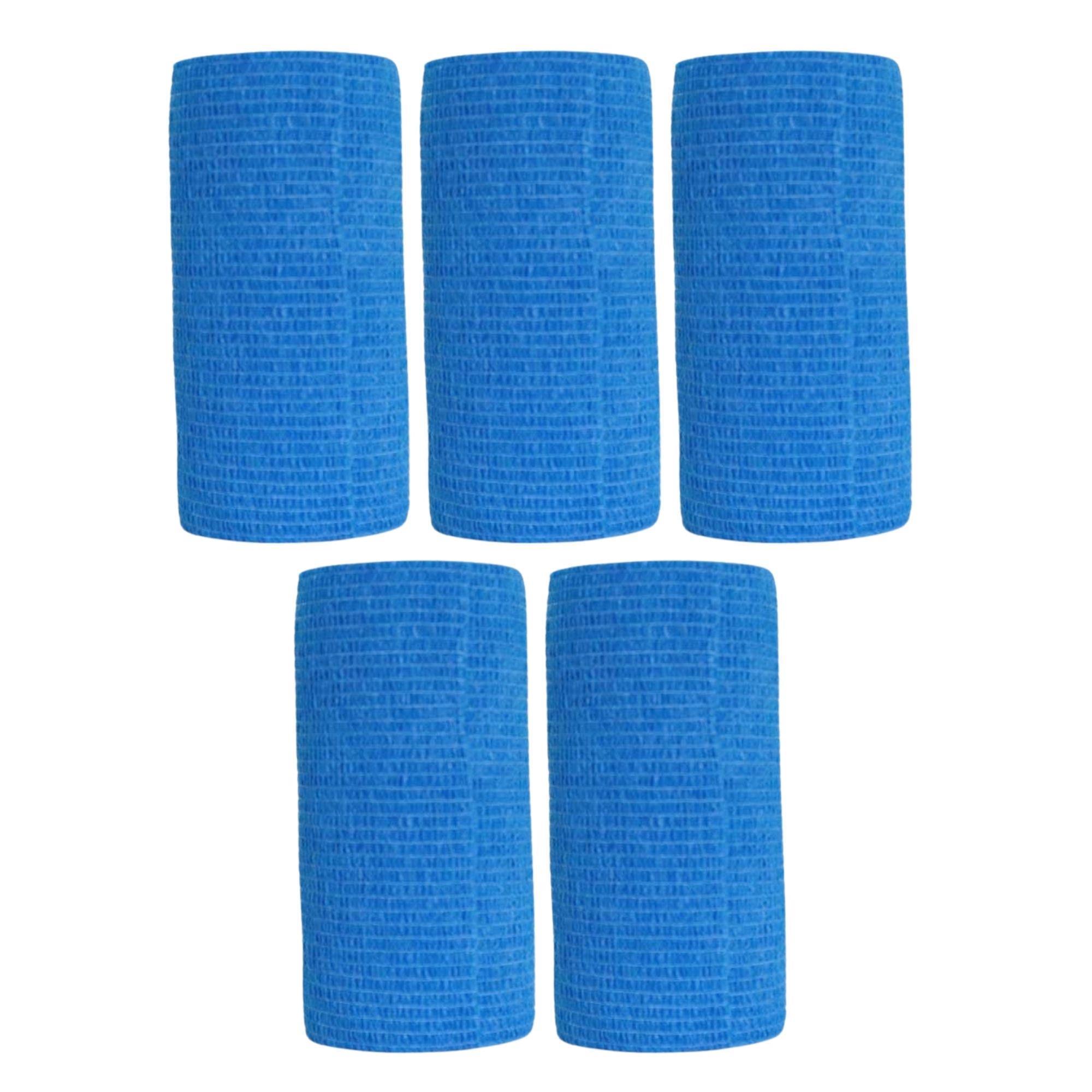 SAYBERK - COBAN KENDİNDEN YAPIŞKANLI BANDAJ 10CMX4.5MT MAVİ - 5 ADET