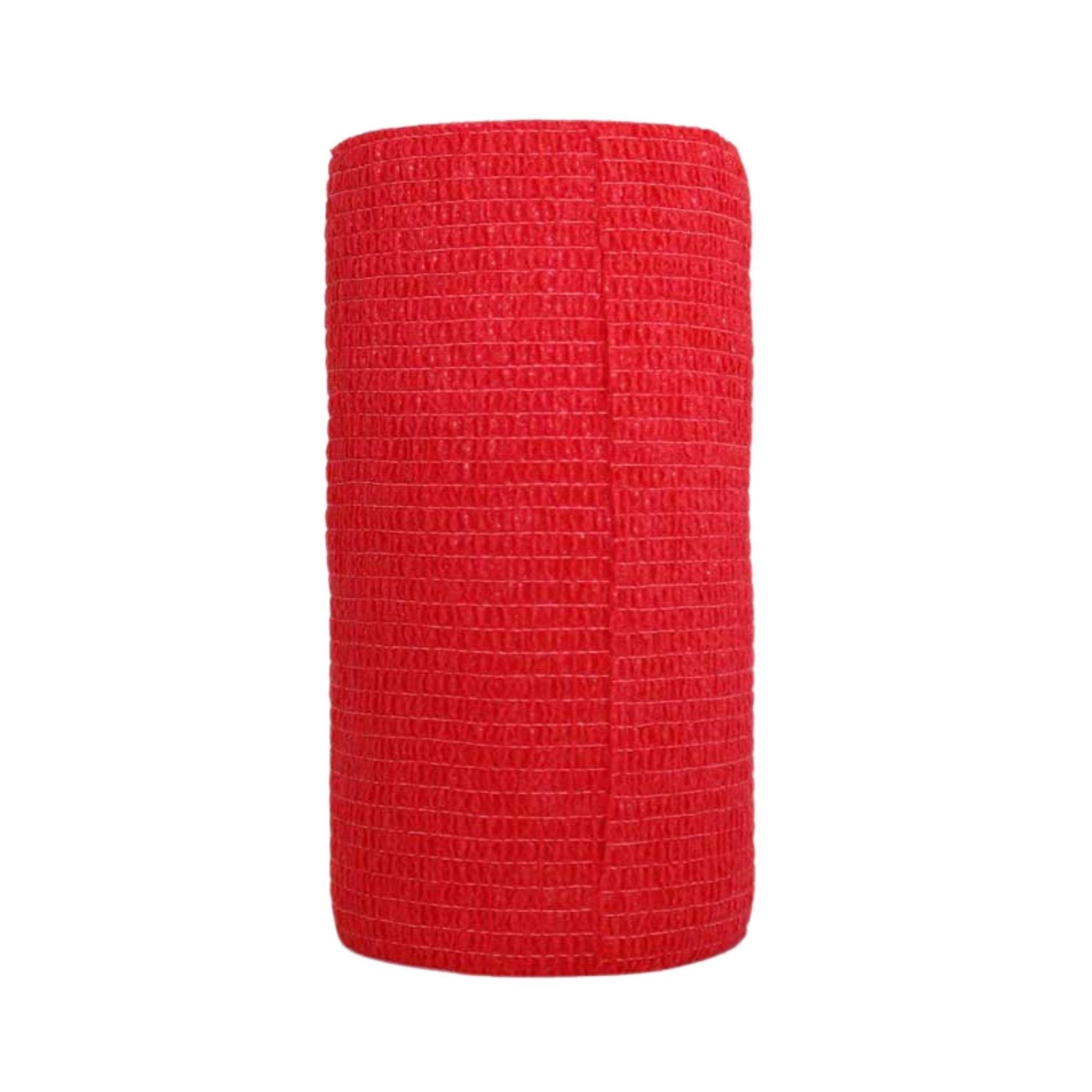 SAYBERK - COBAN KENDİNDEN YAPIŞKANLI BANDAJ 10CMX4.5MT KIRMIZI - 30 ADET