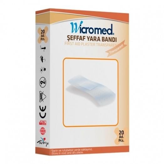WİCROMED - YARA BANDI 20Lİ TRANSPARENT ŞEFFAF