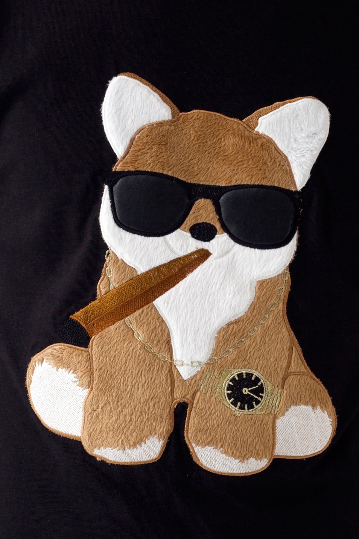 EMBROIDERED FOX Tshirt