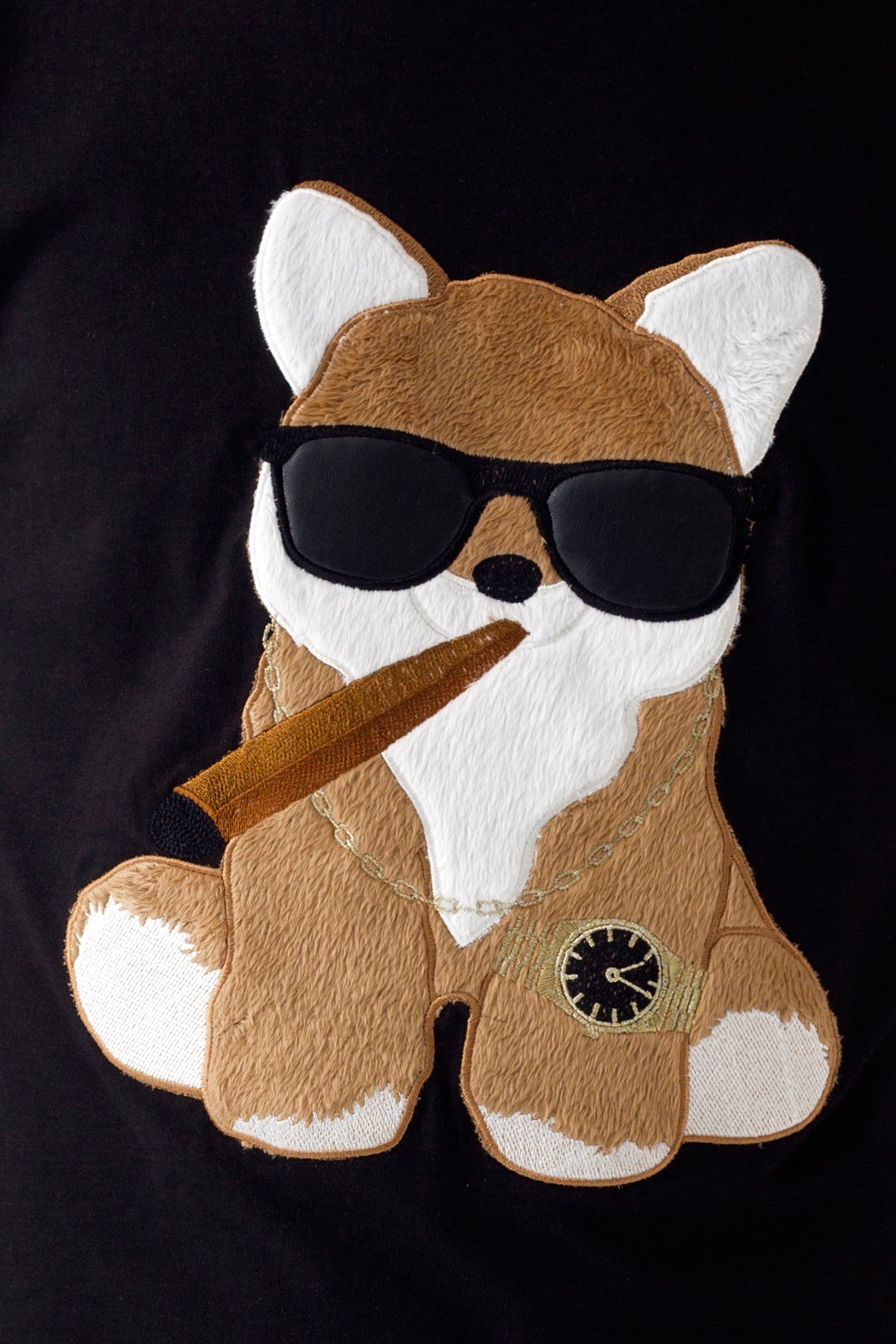 EMBROIDERED FOX Tshirt