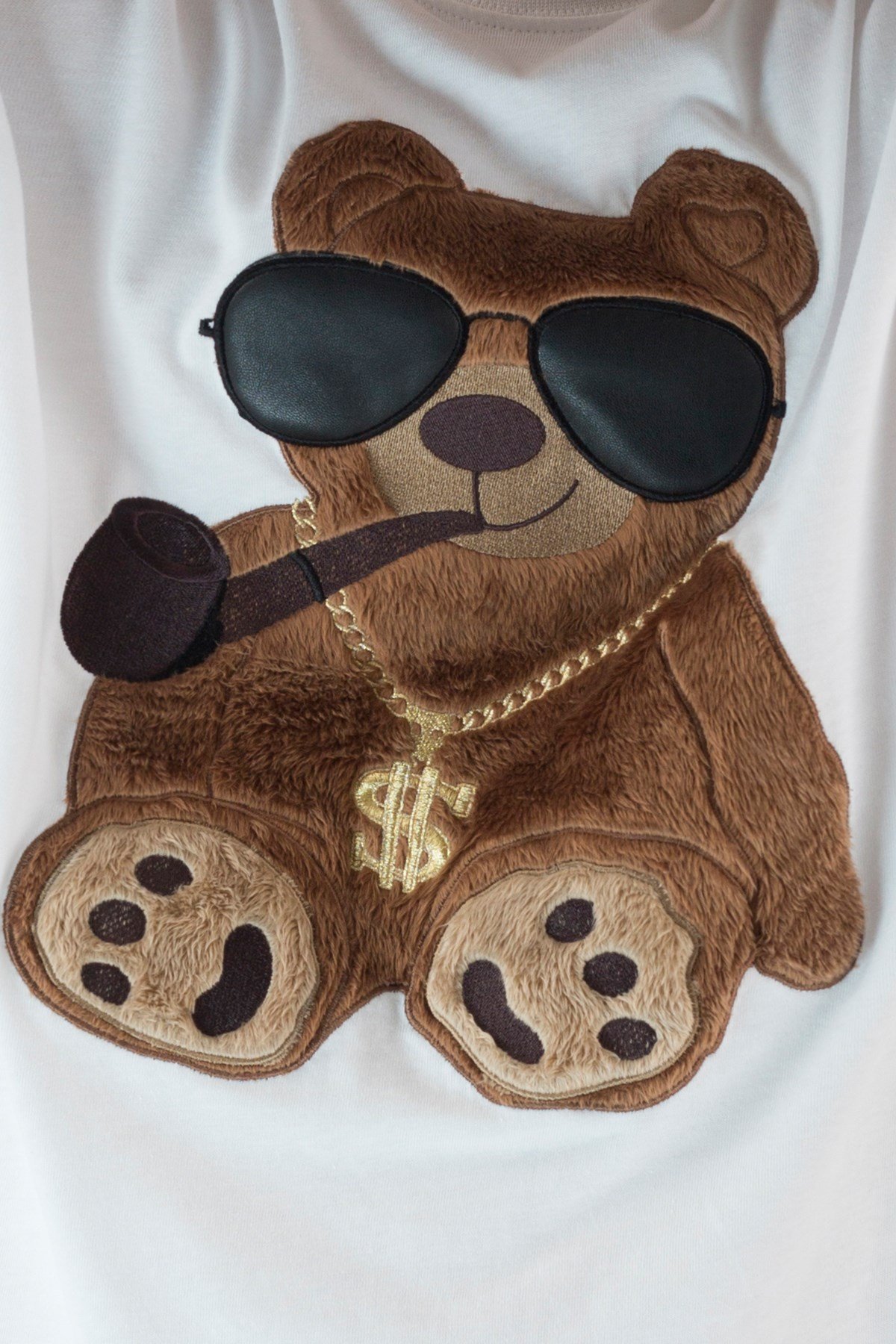 EMBROIDERED TEDDY BEAR Tshirt