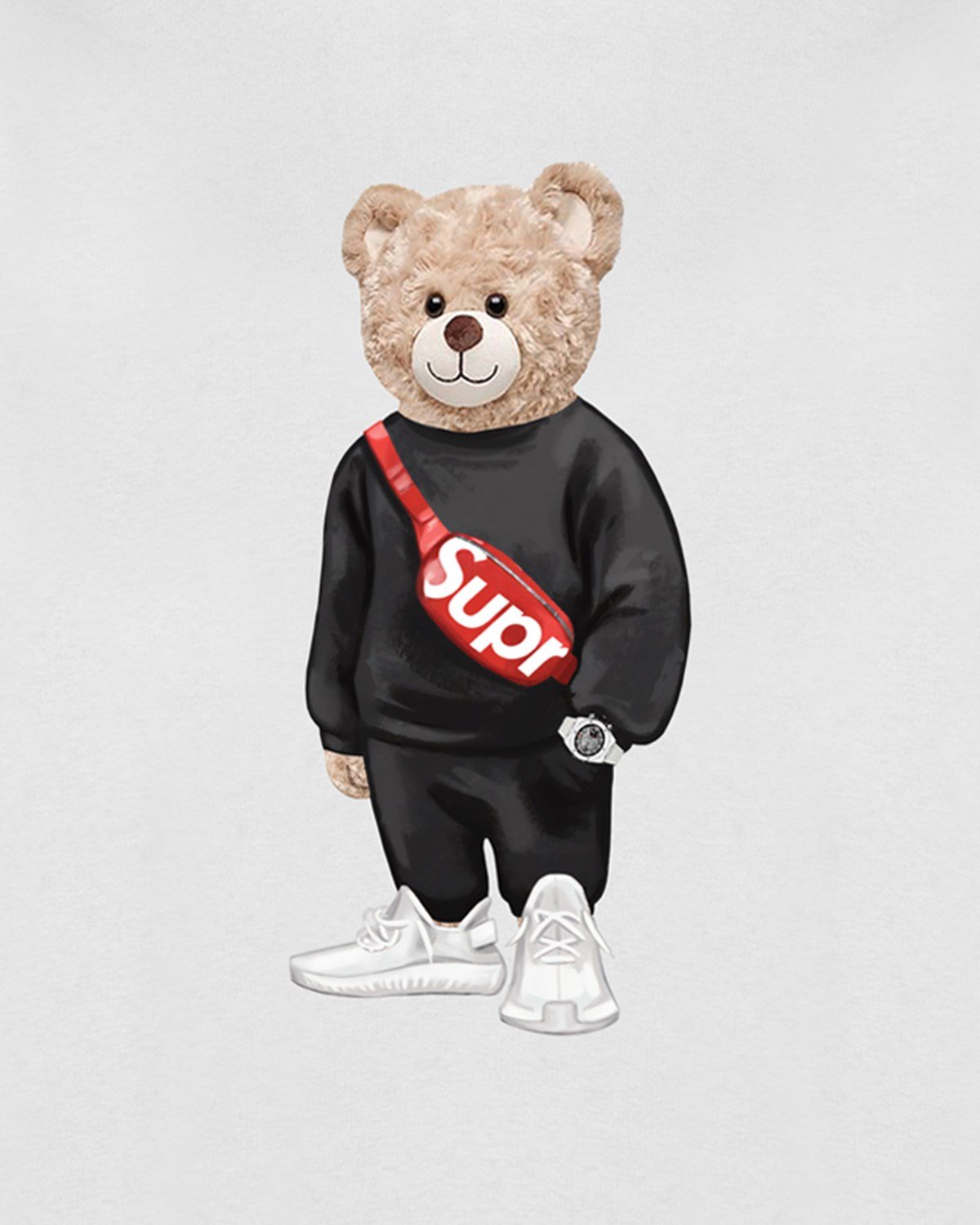 PRINTED TEDDY BEAR sweatshirt
