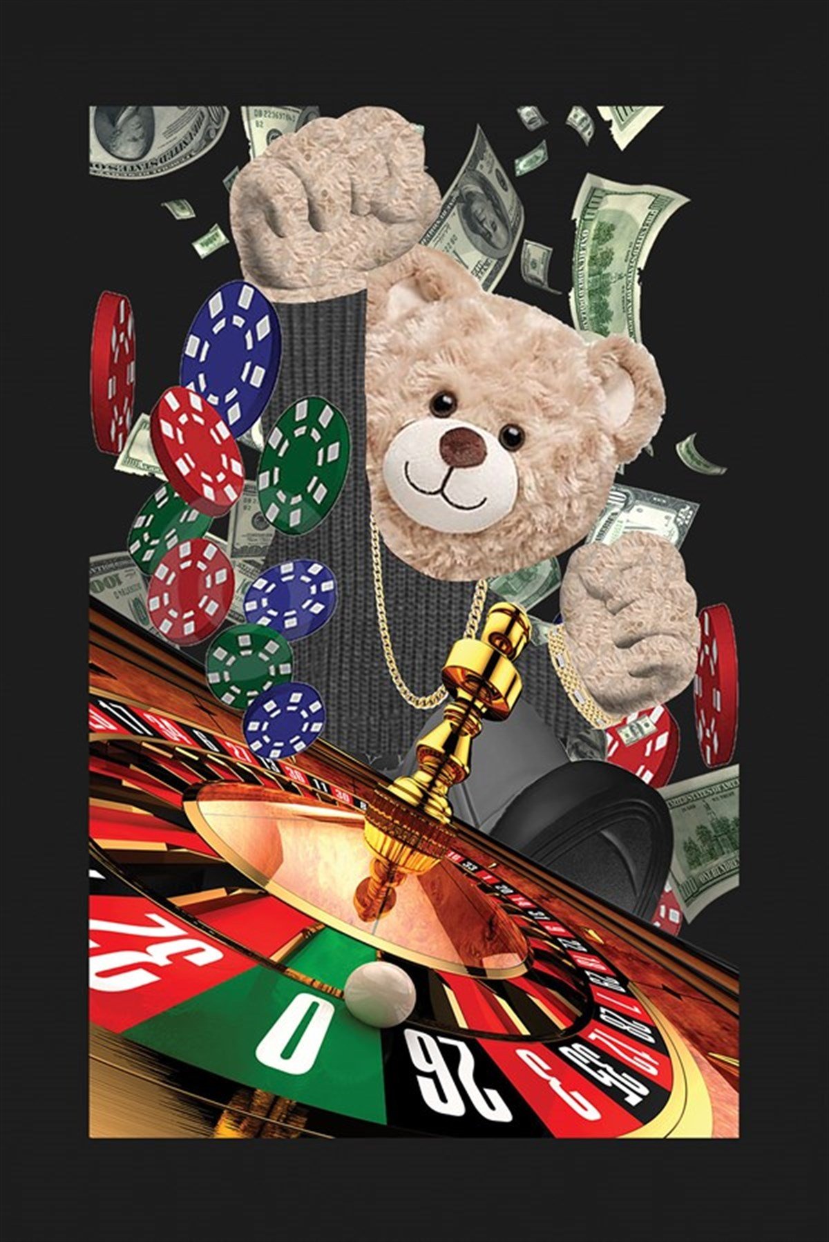 PRINTED TEDDY BEAR sweatshirt