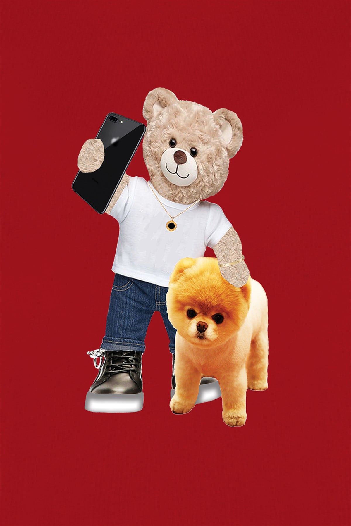 PRINTED TEDDY BEAR sweatshirt