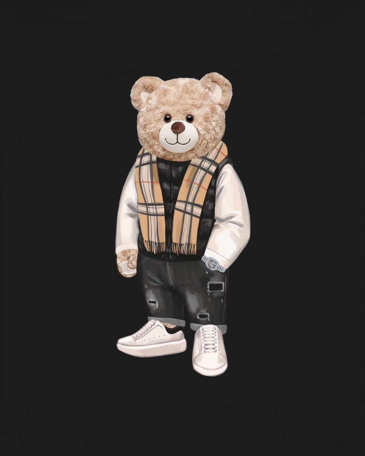 PRINTED TEDDY BEAR sweatshirt