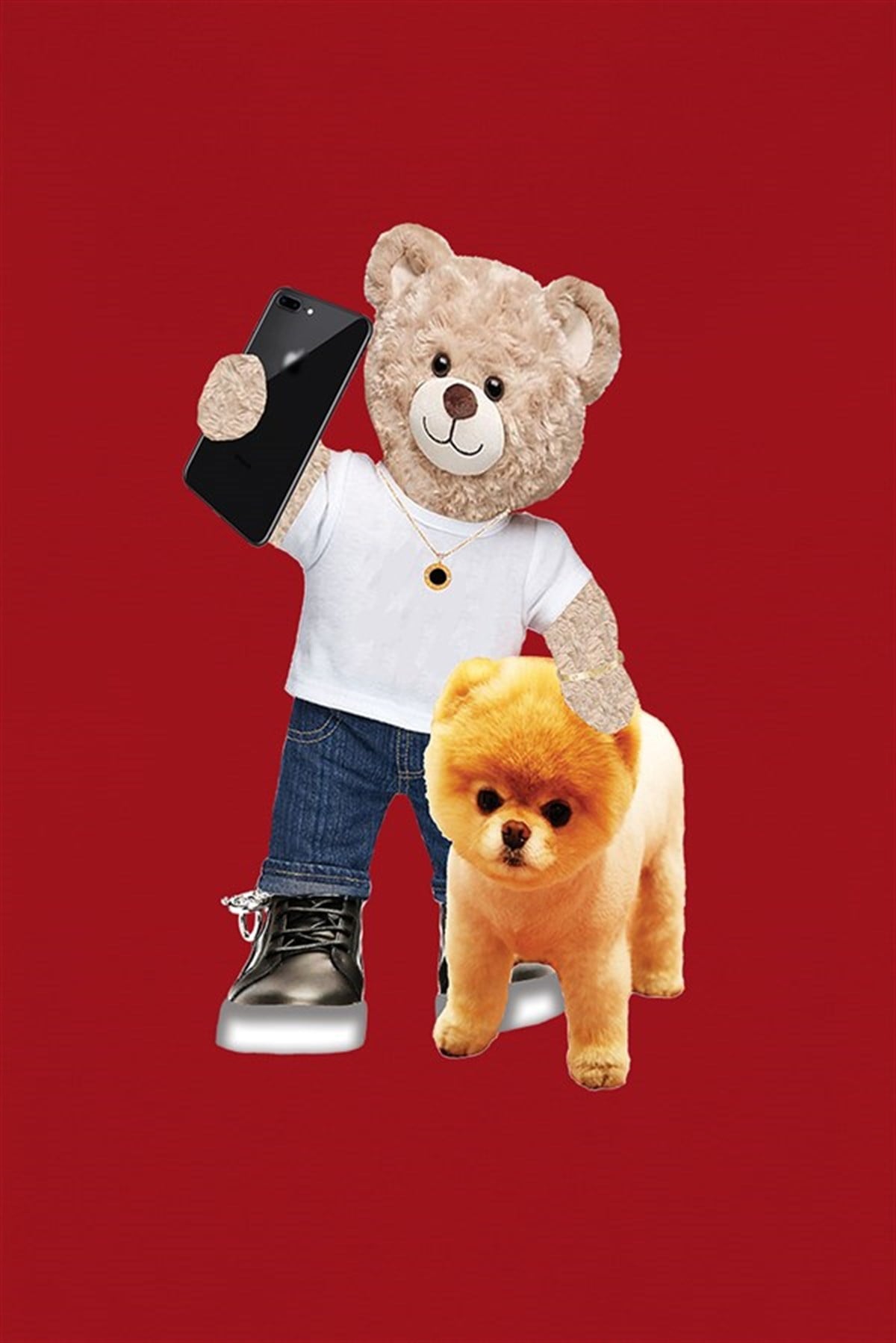 PRINTED TEDDY BEAR tshirt