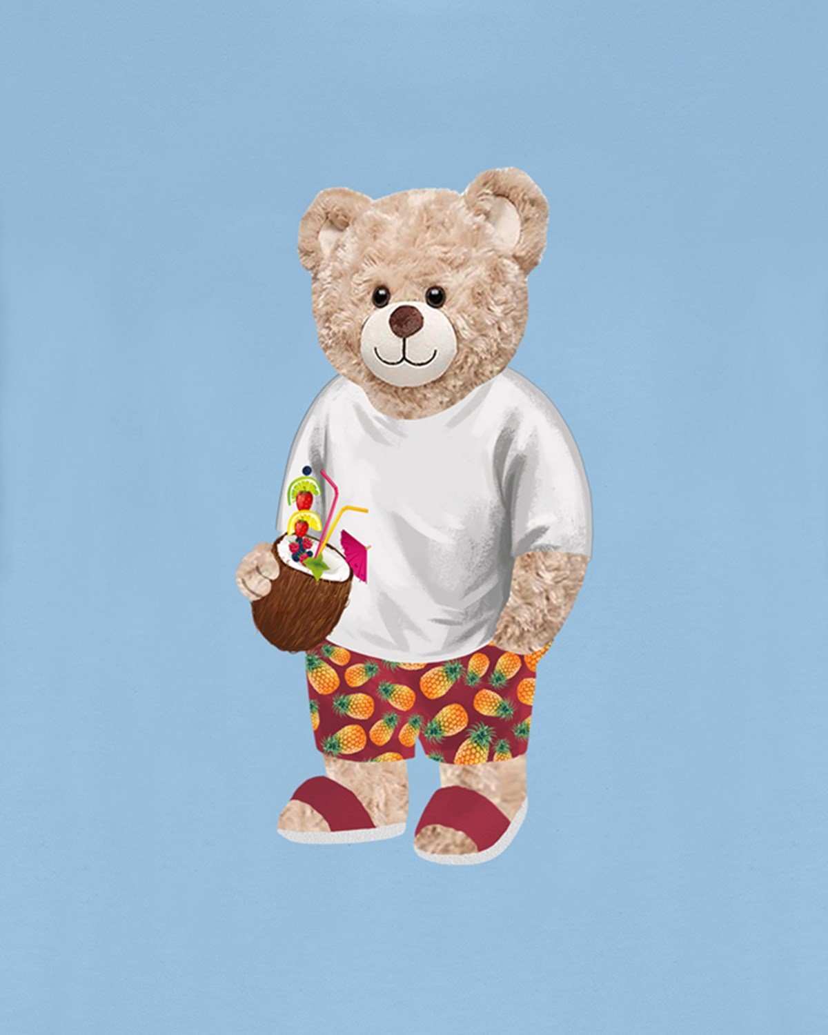 PRINTED TEDDY BEAR tshirt