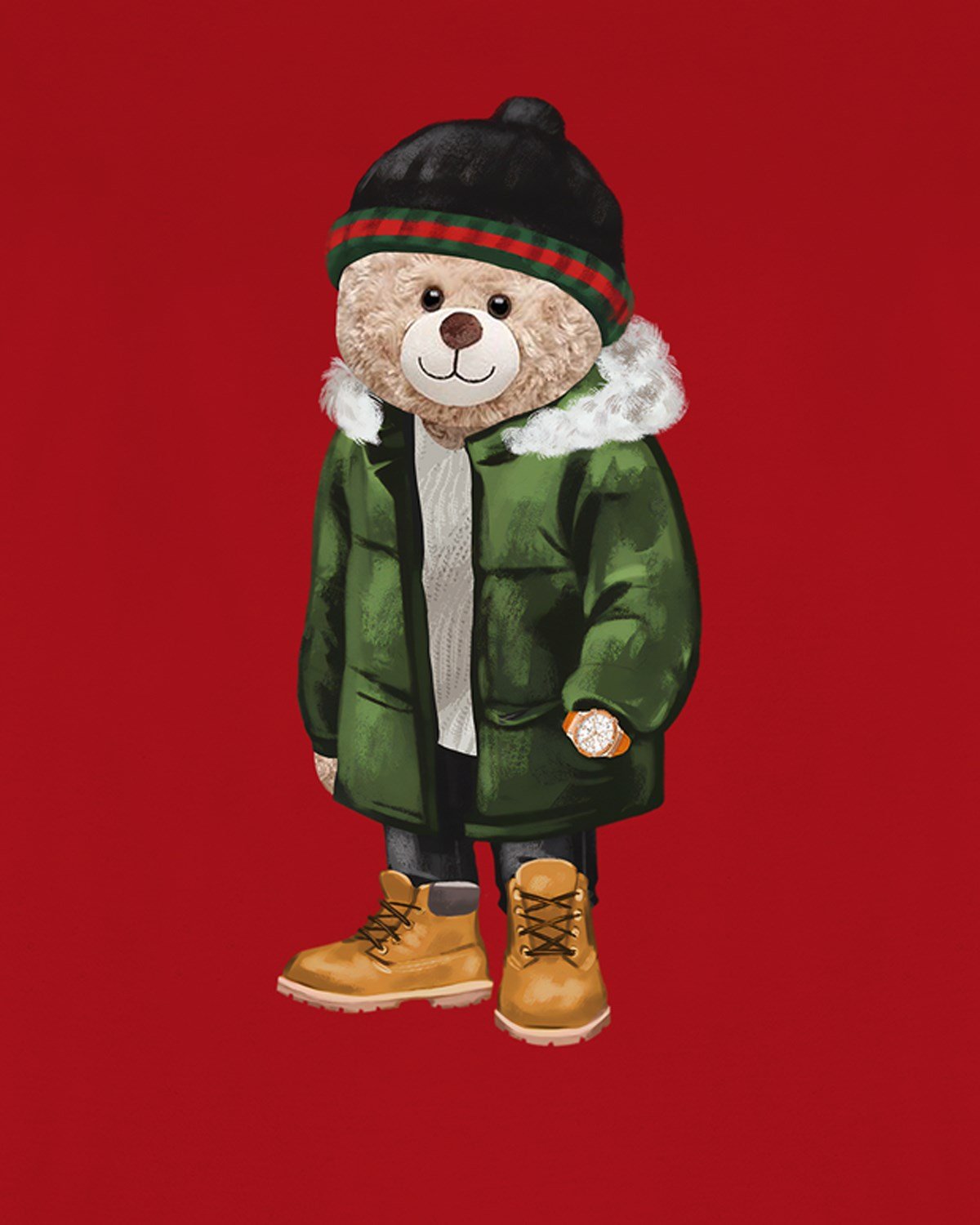 PRINTED TEDDY BEAR tshirt