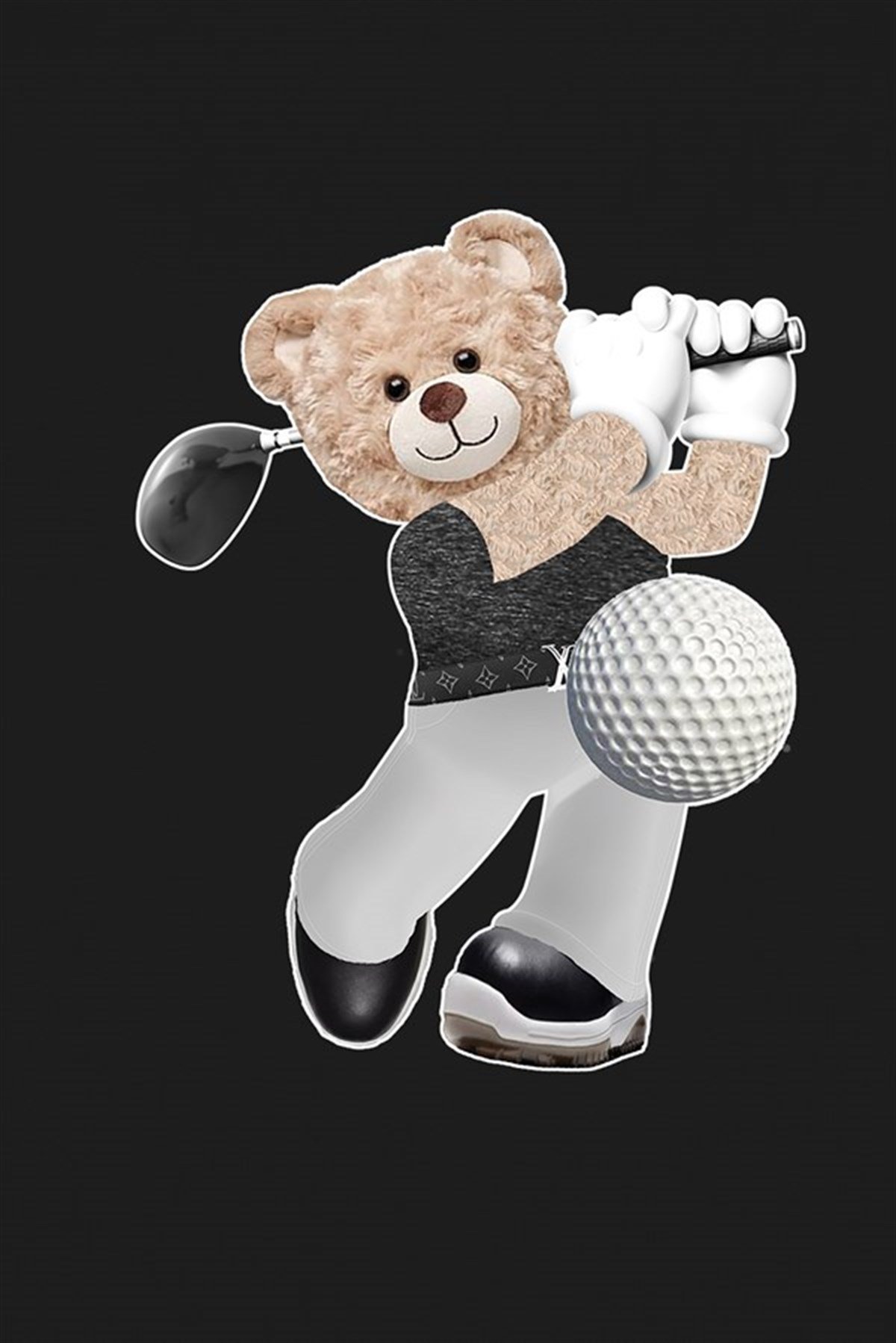 PRINTED TEDDY BEAR tshirt