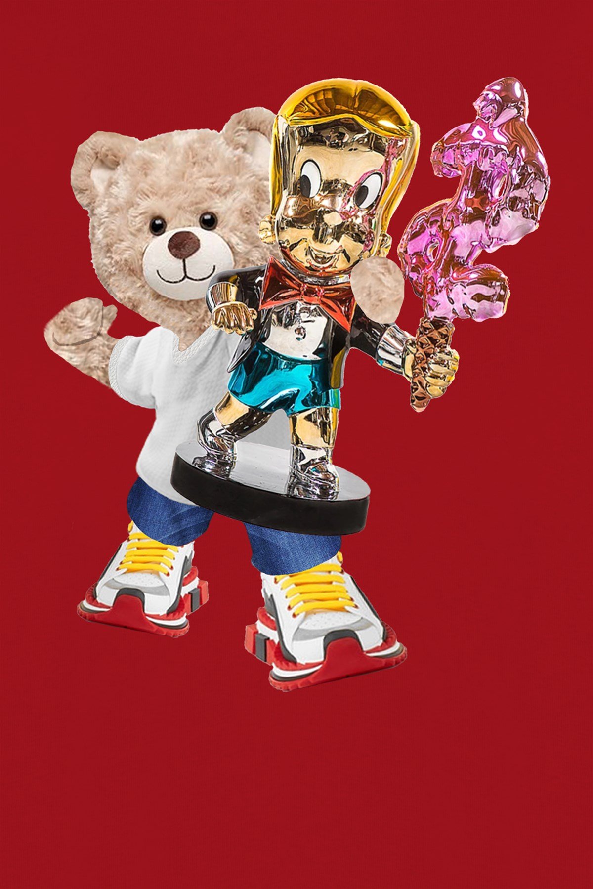 PRINTED TEDDY BEAR tshirt