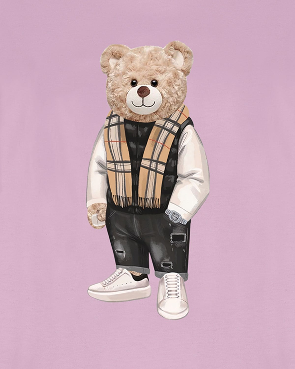 PRINTED TEDDY BEAR tshirt