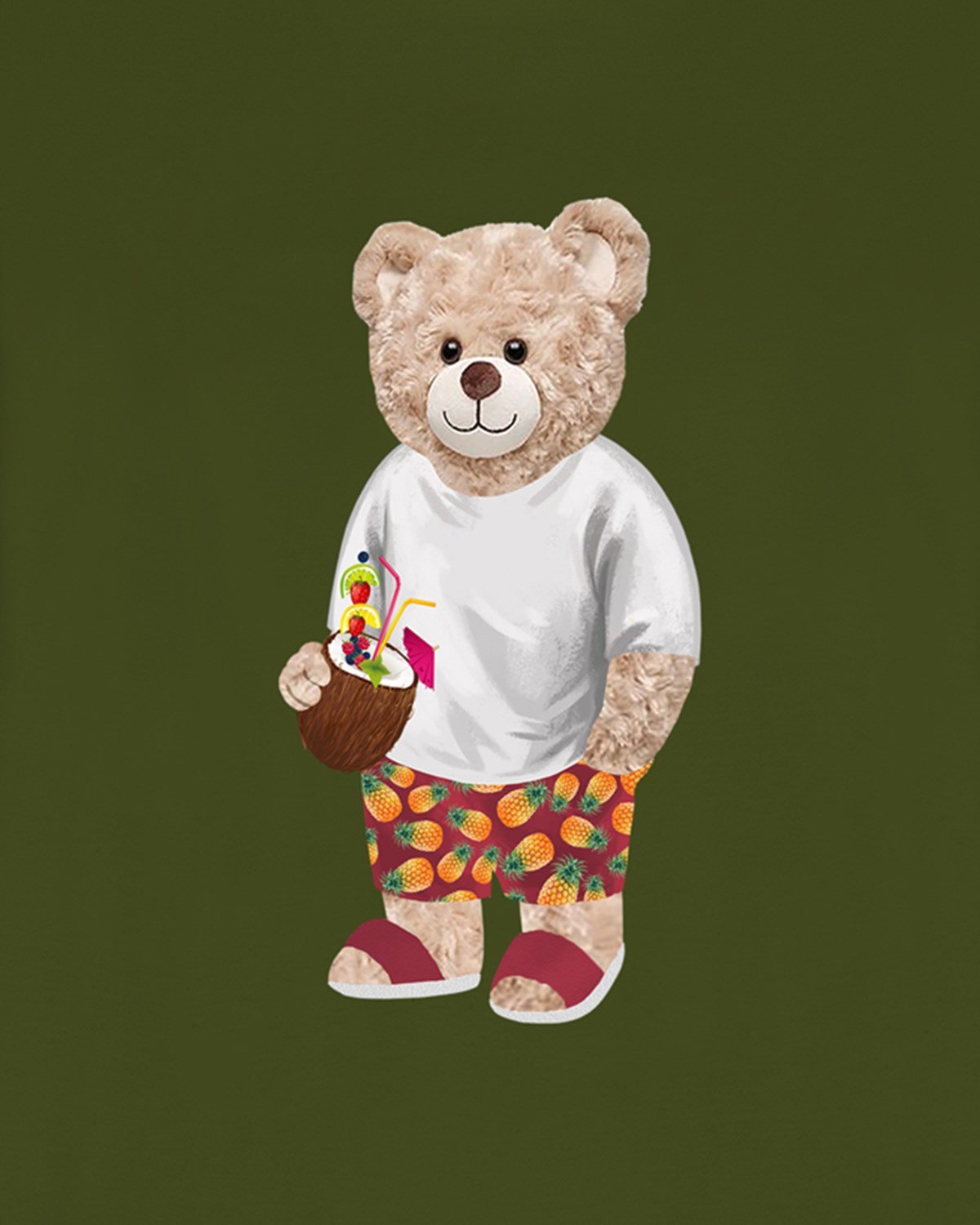 PRINTED TEDDY BEAR tshirt