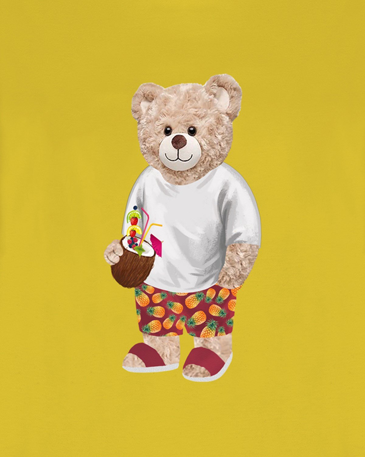 PRINTED TEDDY BEAR tshirt