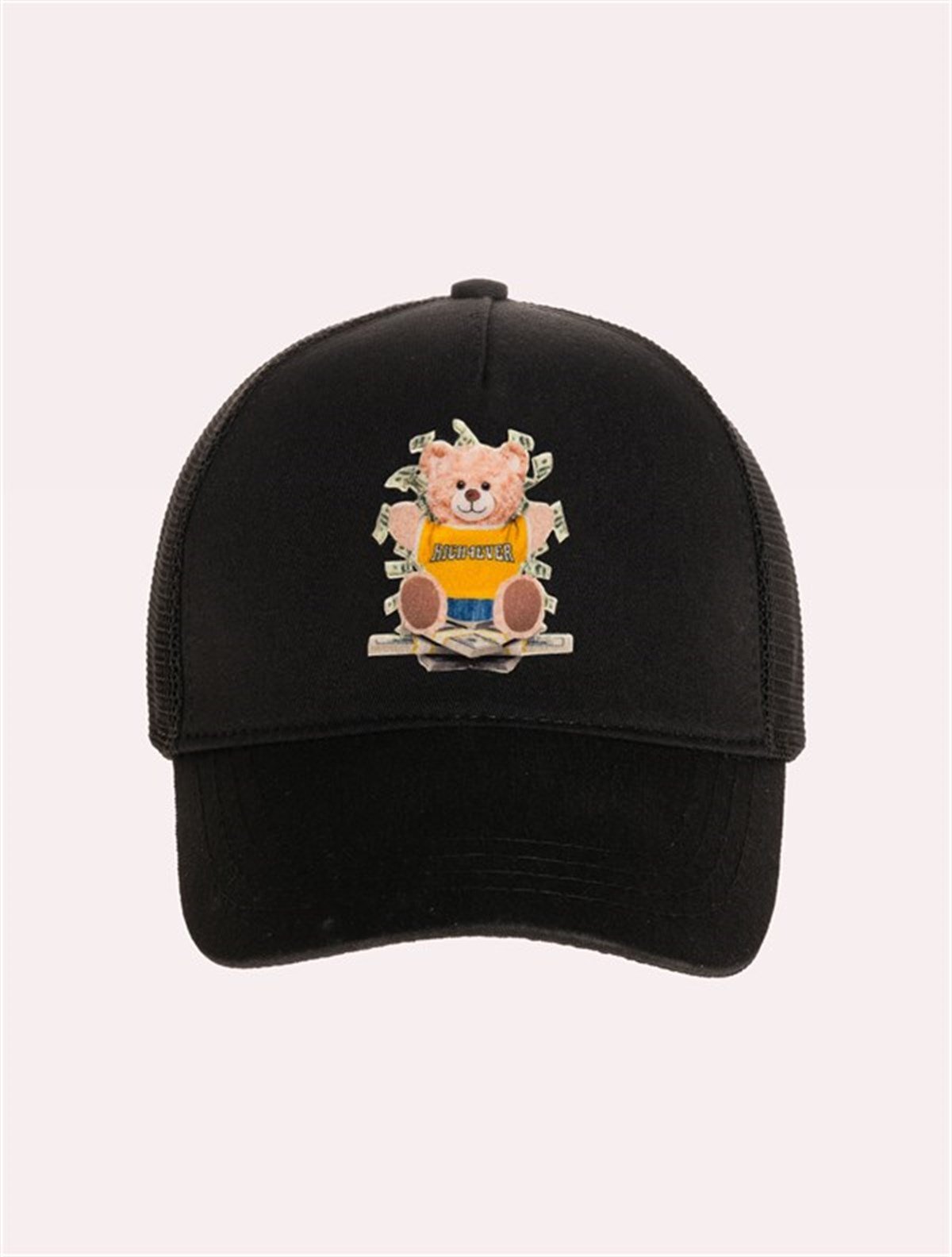 Velvet Teddy Bear Patch Hat