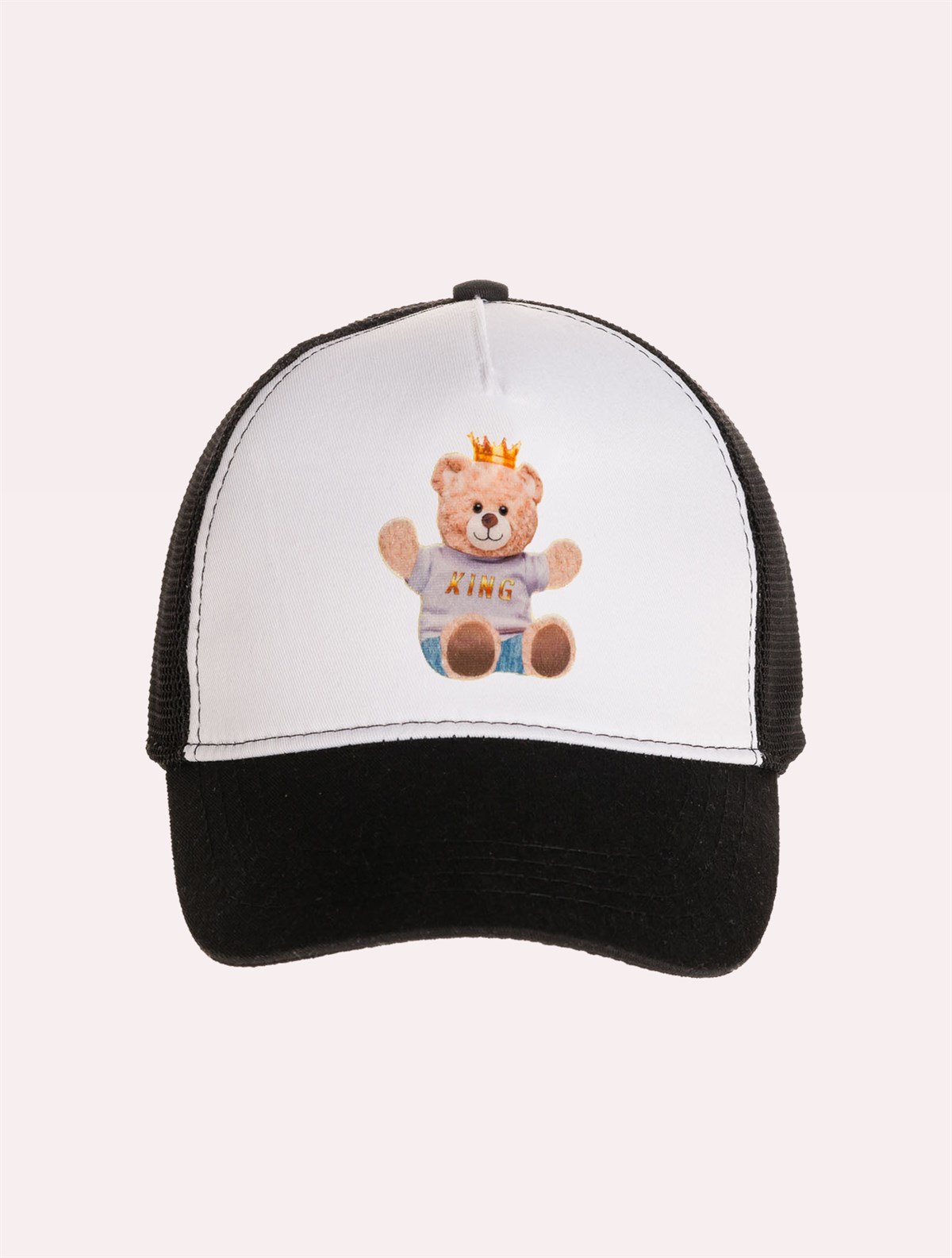 Velvet Teddy Bear Patch Hat
