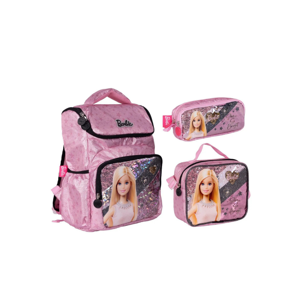 Barbie Ilk Ve Ortaöğretim Okul Çantası Beslenme Çantası Ve Kalem Çantası Seti
