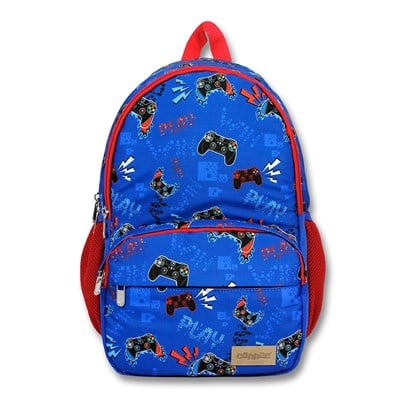Famebag-Cennec Mavi Oyun Baskılı İlk Ve Ortaokul Çantası-2581