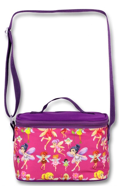 Famebag- Cennec Pembe Peri Baskılı Okul Çantası-Beslenme Çantası -Kalemlik Çantası Set-2575