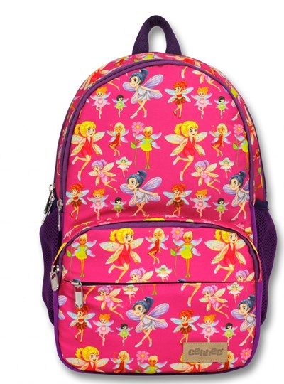Famebag- Cennec Pembe Peri Baskılı Okul Çantası-Beslenme Çantası -Kalemlik Çantası Set-2575