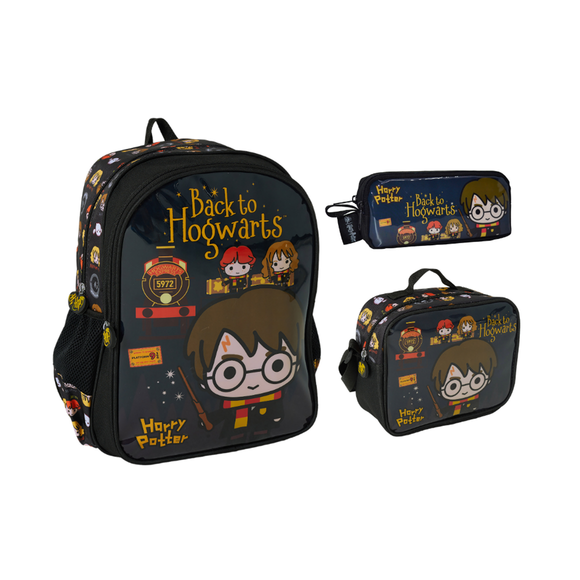 Famebag-Harry Potter İlk Ve Ortaöğretim Okul Çantası-Beslenme Ve kalem Çantası Seti