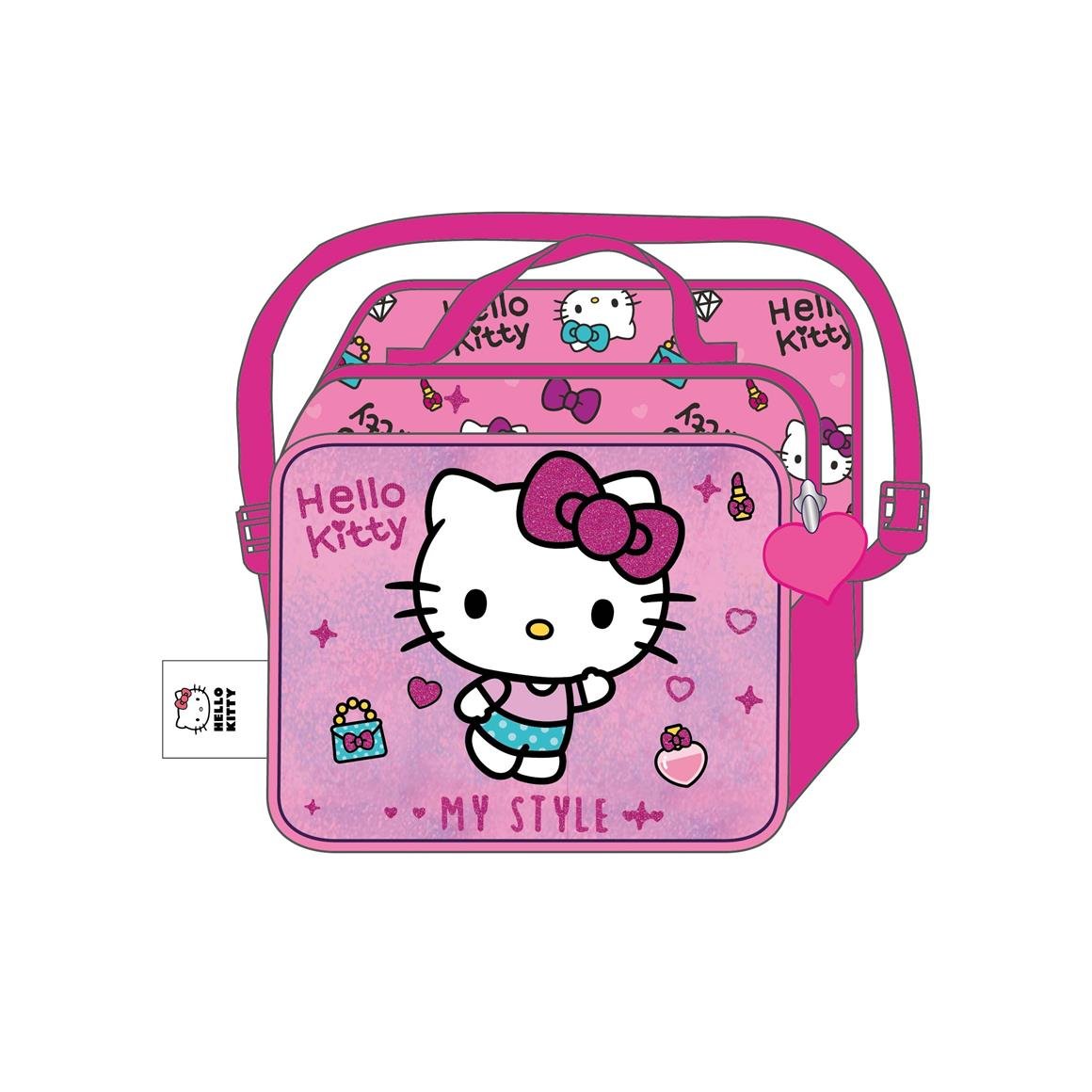 Famebag-Hello Kitty Okul Çantası-Beslenme Ve kalem Çantası Seti