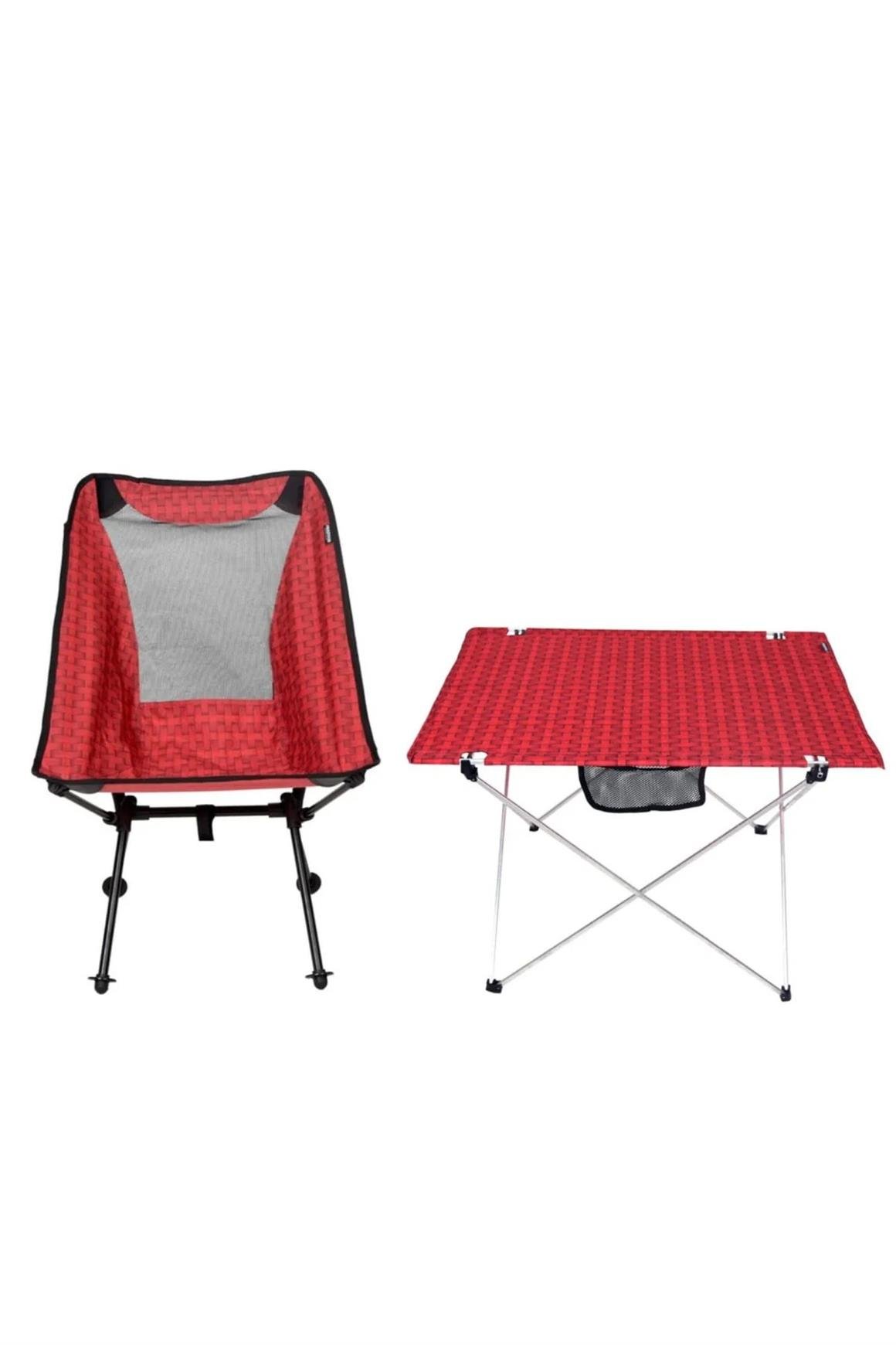 Famebag Katlanabilir  Kamp ve Piknik Sandalyesi ve Masa Seti