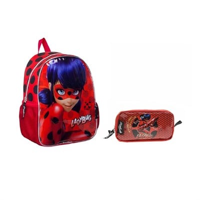 Famebag-Miraculous Ladybug Okul Çantası Ve Kalem Kutusu-2200
