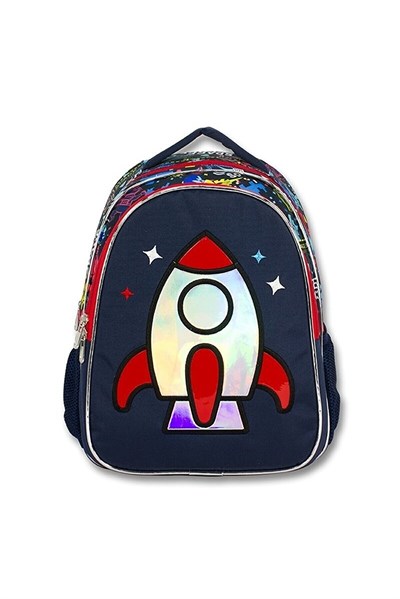 Famebag-Ümit Çanta Cennec Lisanslı Roket İlkokul Sırt Çantası Ve Beslenme Çantası Set
