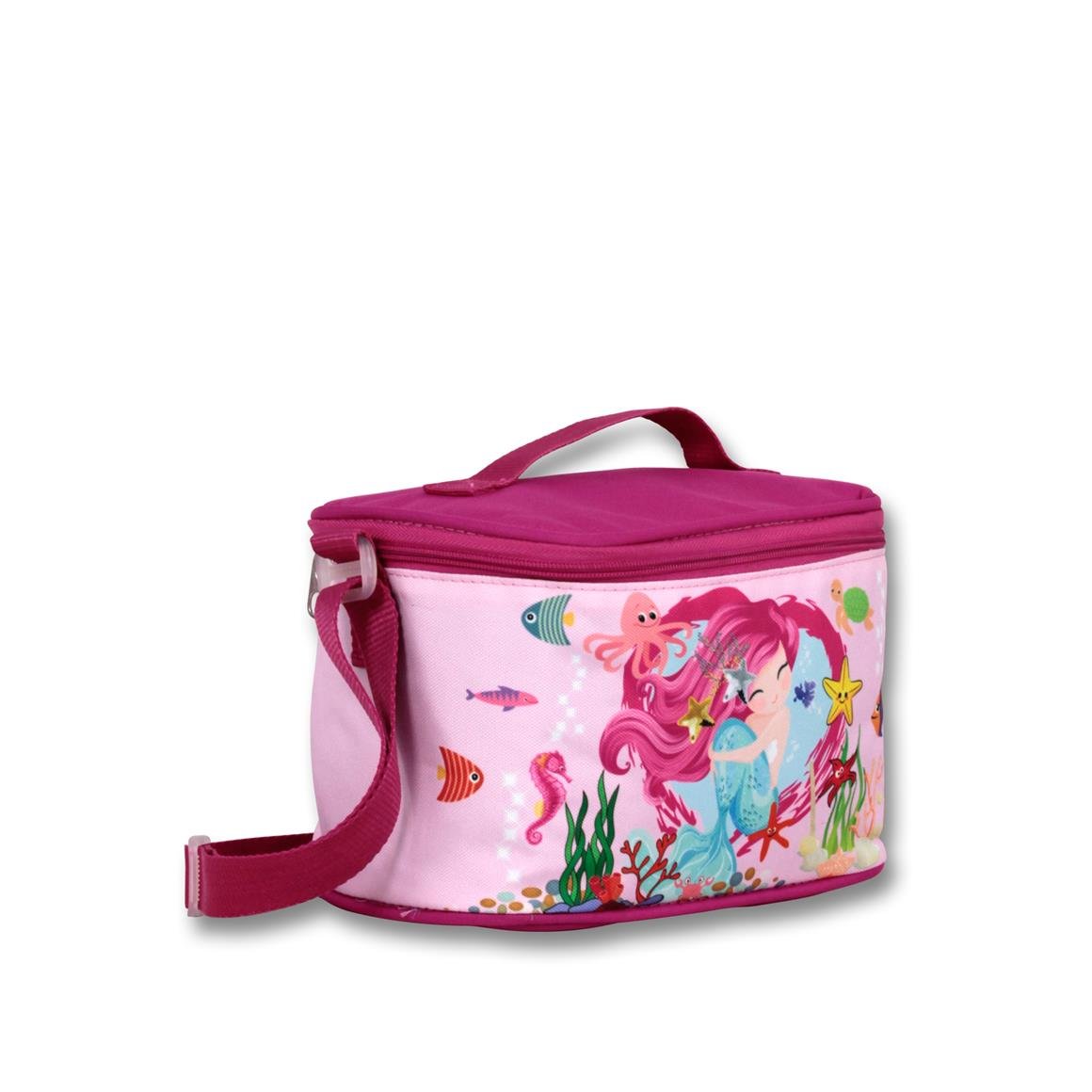 Famebag-Ümit Çanta Deniz Kızı Anaokulu Çantası Beslenme Ve Kalem Çantası Seti