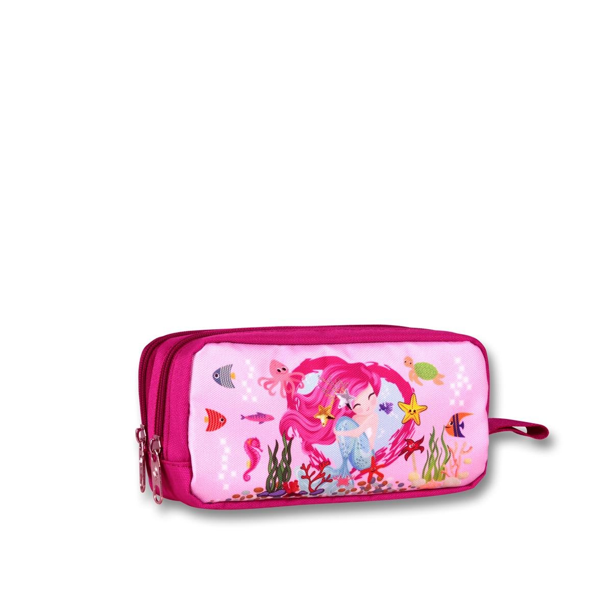 Famebag-Ümit Çanta Deniz Kızı Anaokulu Çantası Beslenme Ve Kalem Çantası Seti