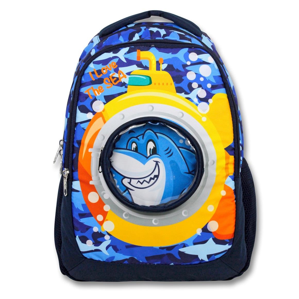 Famebag-Ümit Çanta Lisanslı Denizaltı Okul Sırt Çantası -Beslenme Ve Kalemlik çantası Seti