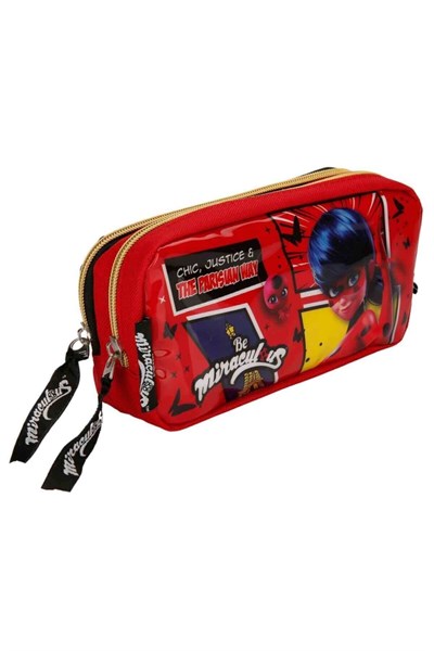 Famebag-Ümit Çanta-Miraculous Ladybug Anaokul Çantası ve Kalem Kutusu-2227