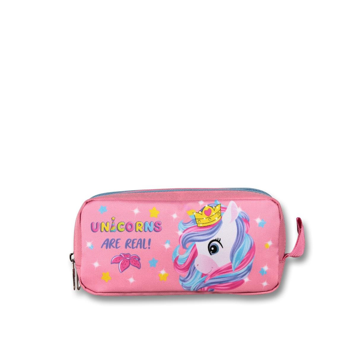 Famebag-Ümit Çanta Renkli Unicorn Anaokulu Çantası Beslenme Ve Kalem Çantası Seti