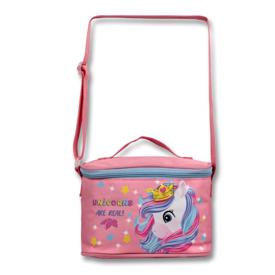 Famebag-Ümit Çanta Renkli Unicorn Anaokulu Çantası Beslenme Ve Kalem Çantası Seti