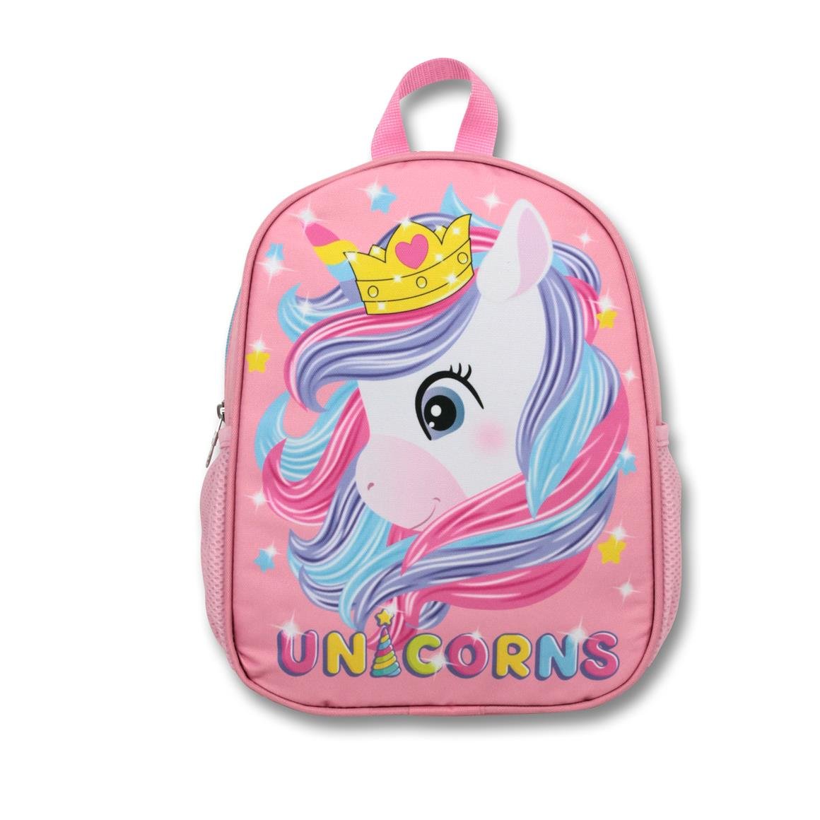 Famebag-Ümit Çanta Renkli Unicorn Anaokulu Çantası Beslenme Ve Kalem Çantası Seti