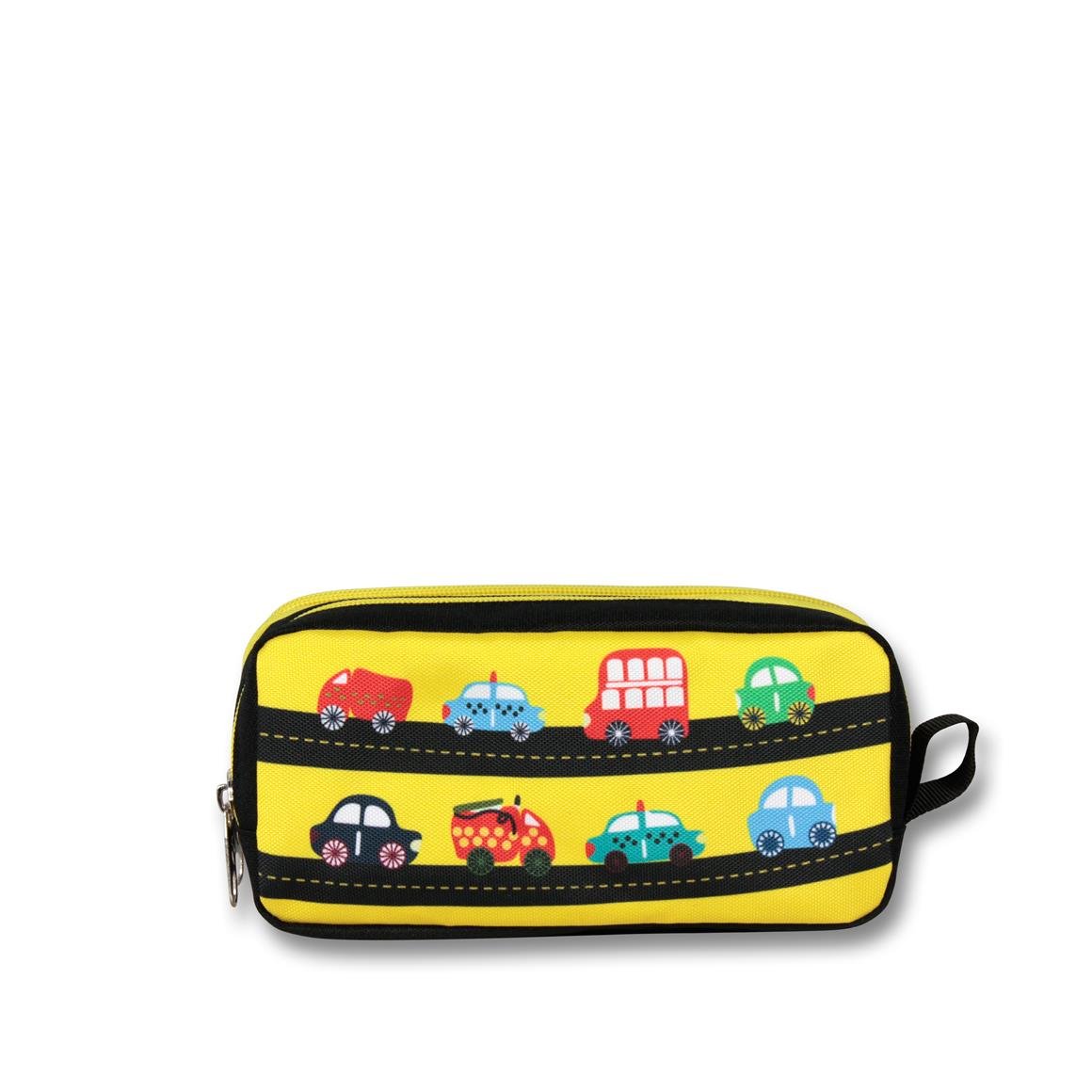 Famebag-Ümit Çanta Sarı Siyah Taşıtlar Okul Çantası Beslenme Çantası Ve Kalem Çantası Seti