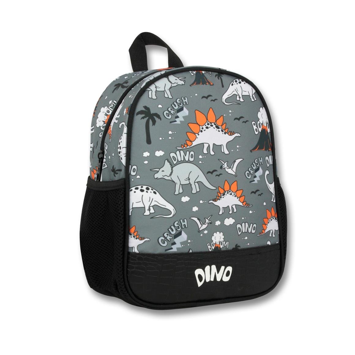 Famebag-Ümit Çanta Siyah Gri Dinazor Anaokulu Çantası-3108