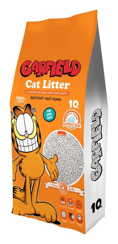 Garfıeld 10L Marsılya Sabunu Kokulu Kedi Kumu