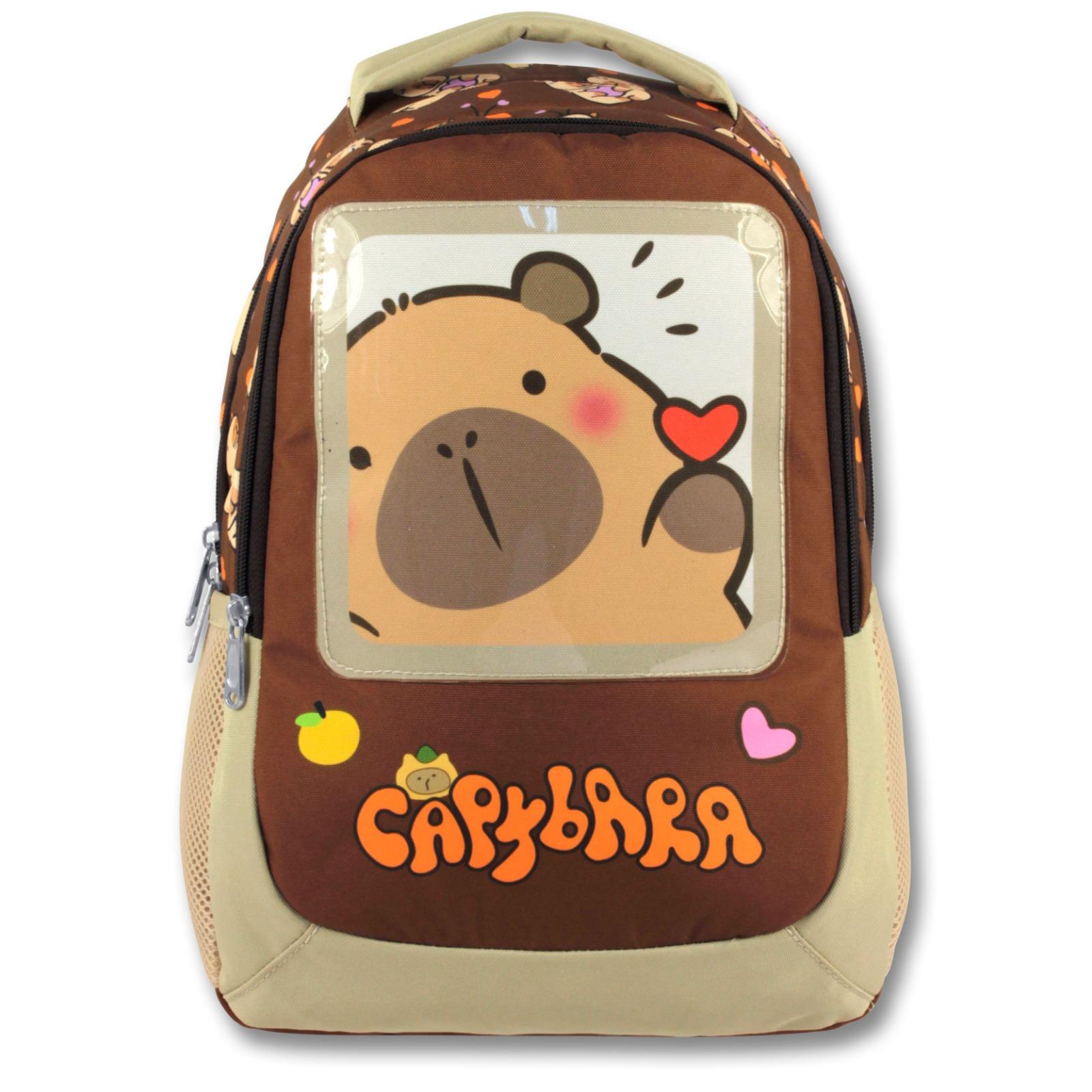 Ümit Çanta Lisanslı Capybara Sırt Çantası- Beslenme Ve Kalem Çantası Seti