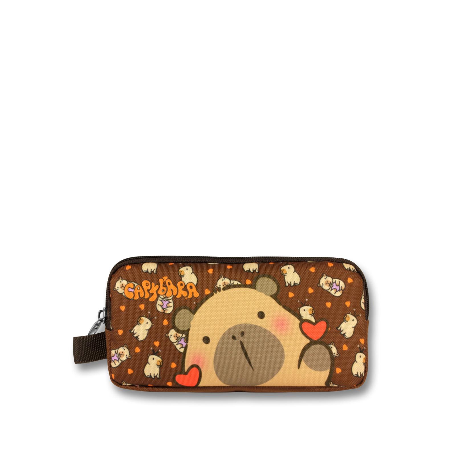 Ümit Çanta Lisanslı Capybara Sırt Çantası- Beslenme Ve Kalem Çantası Seti