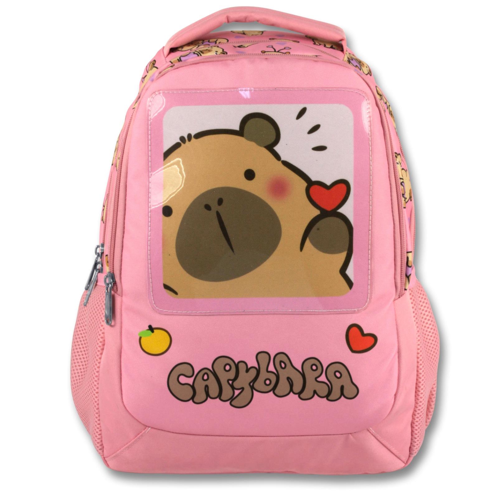 Ümit Çanta Lisanslı Capybara Sırt Çantası- Beslenme Ve Kalem Çantası Seti