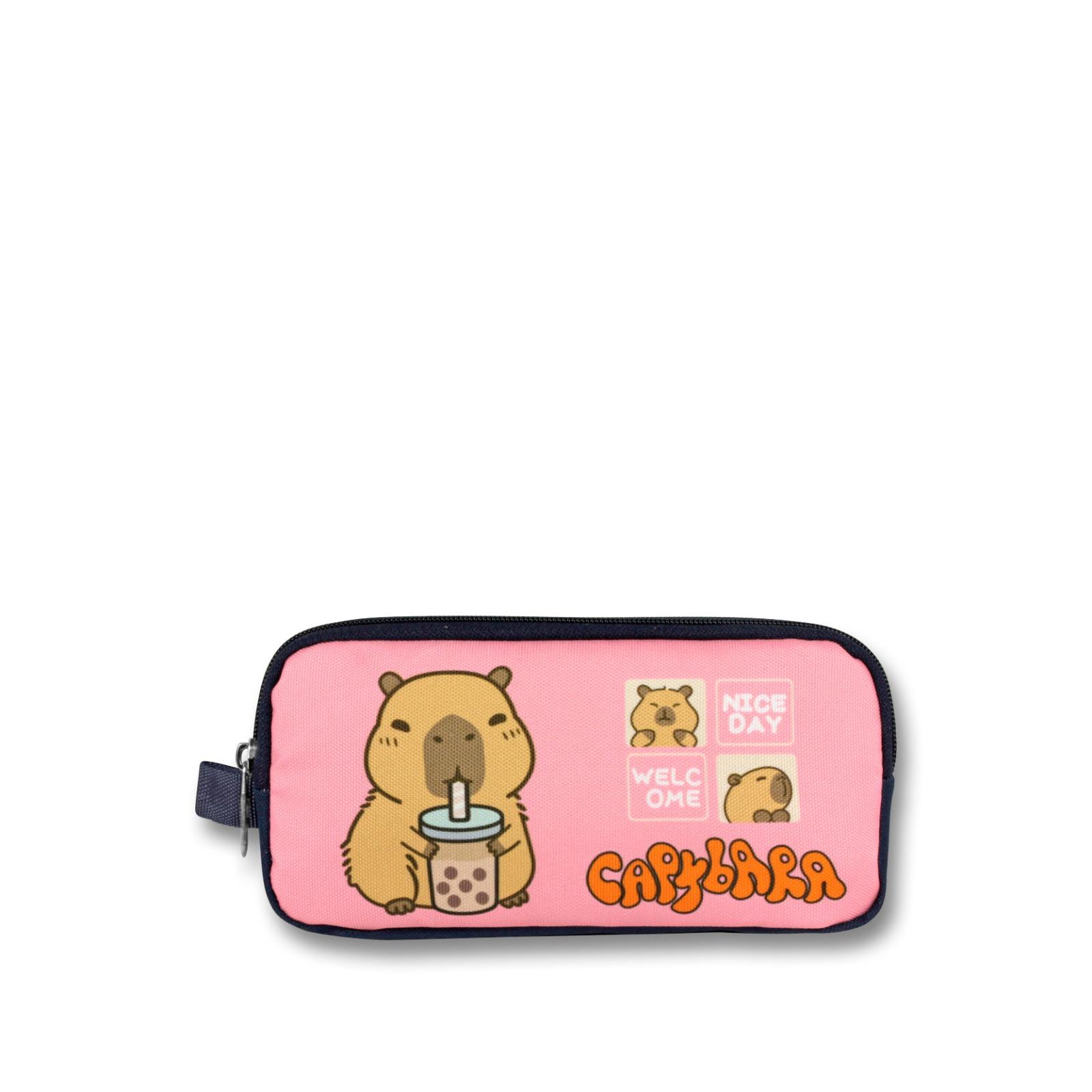 Ümit Çanta Lisanslı Capybara Sırt Çantası- Beslenme Ve Kalem Çantası Seti