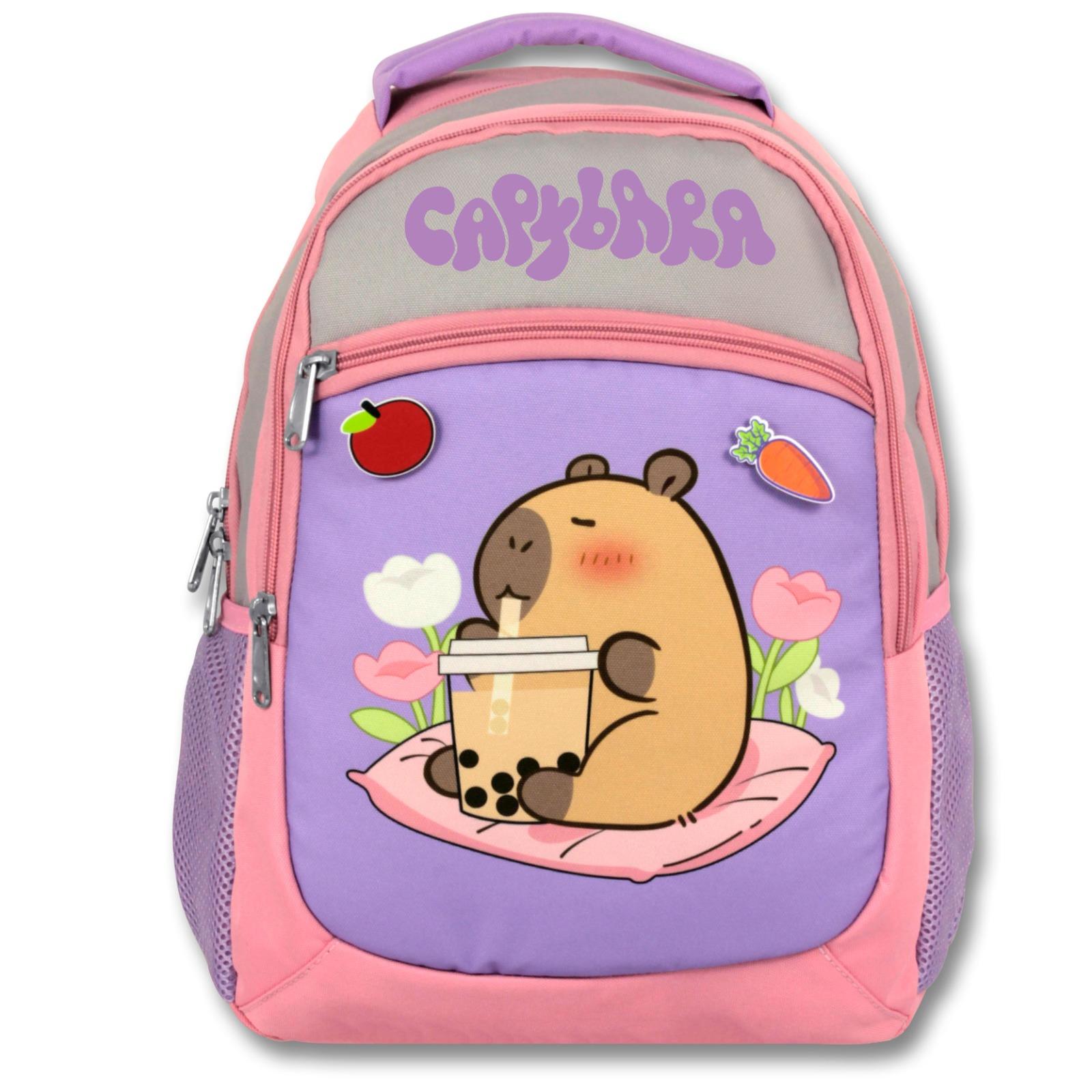 Ümit Çanta Lisanslı Capybara Sırt Çantası- Beslenme Ve Kalem Çantası Seti