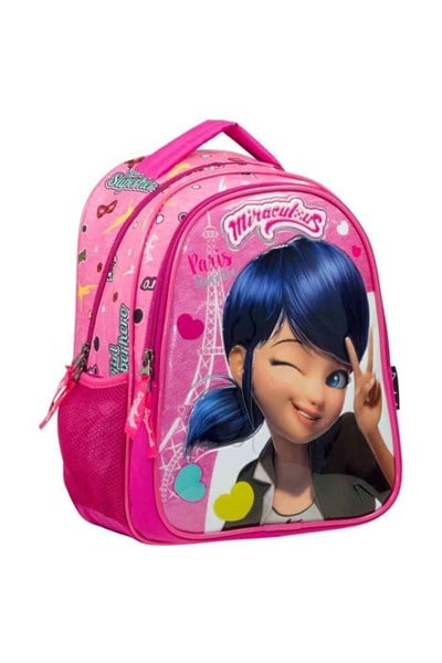 Ümit Çanta-Miraculous Marinette Pembe Okul ve Sırt Çantası 