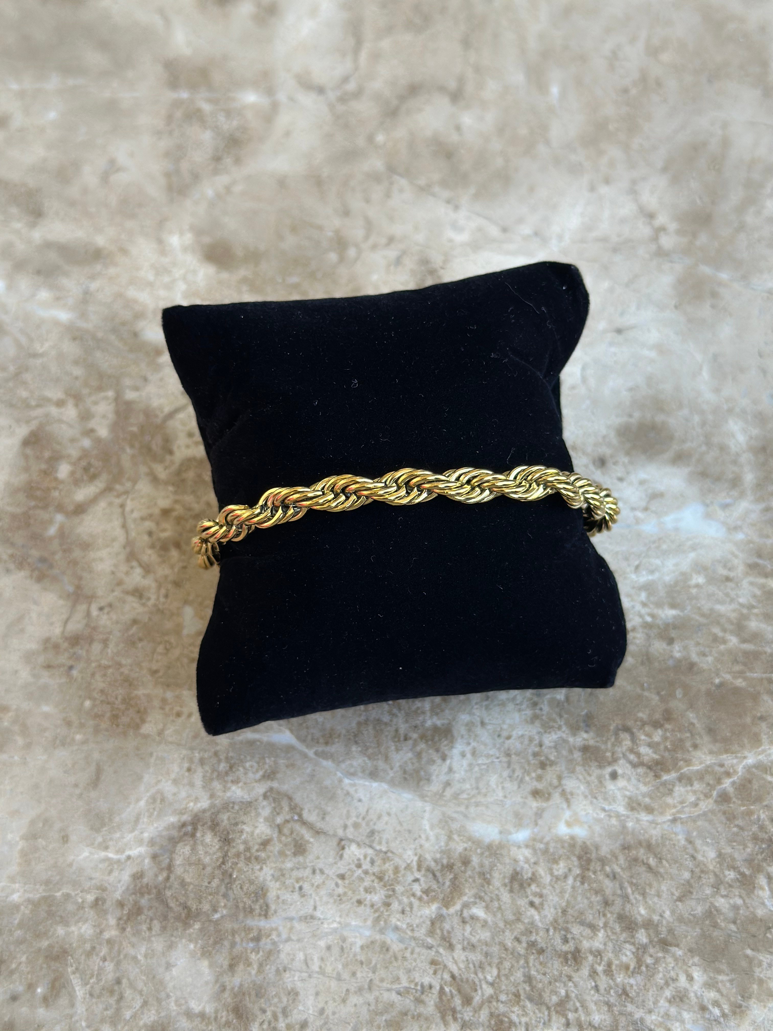 Gold Burgu Çelik Bileklik
