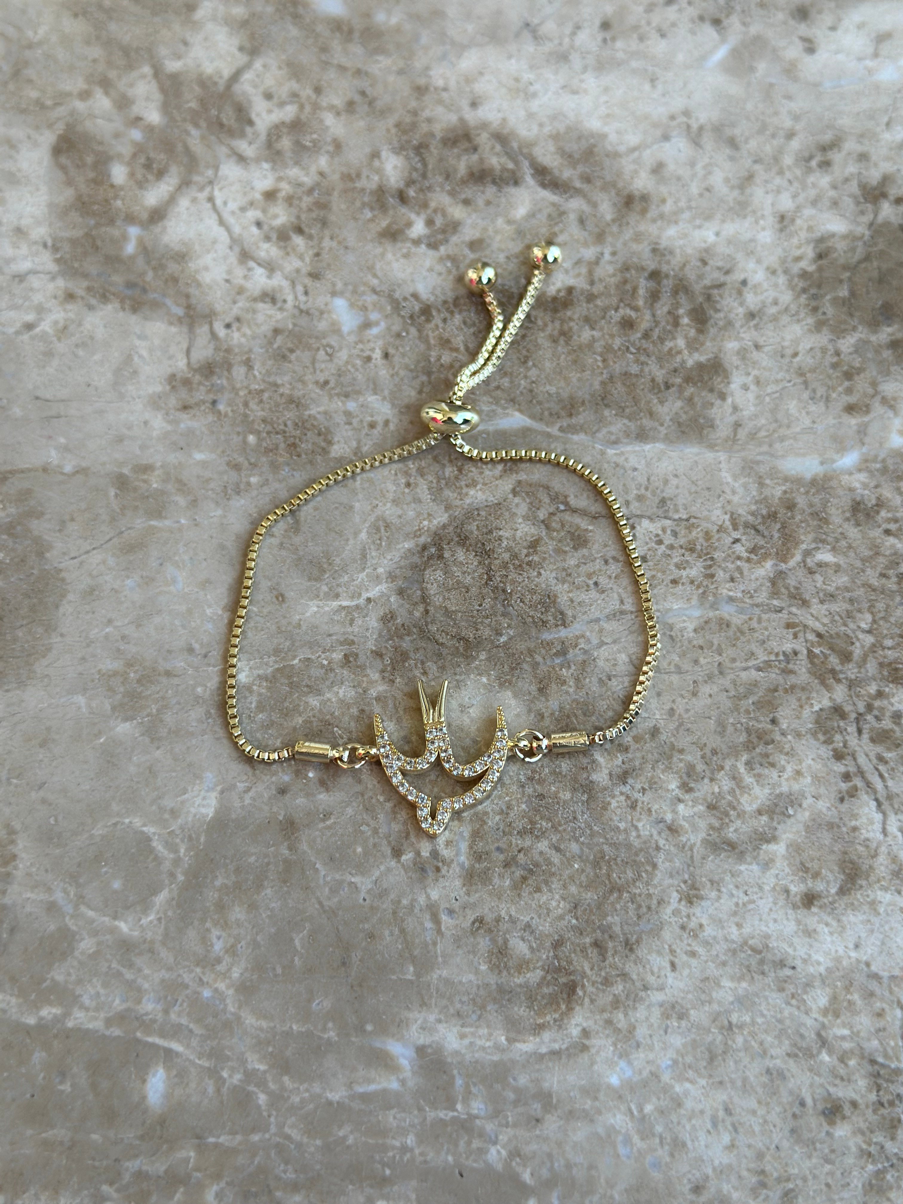 Kuş Detaylı Asansör Bileklik