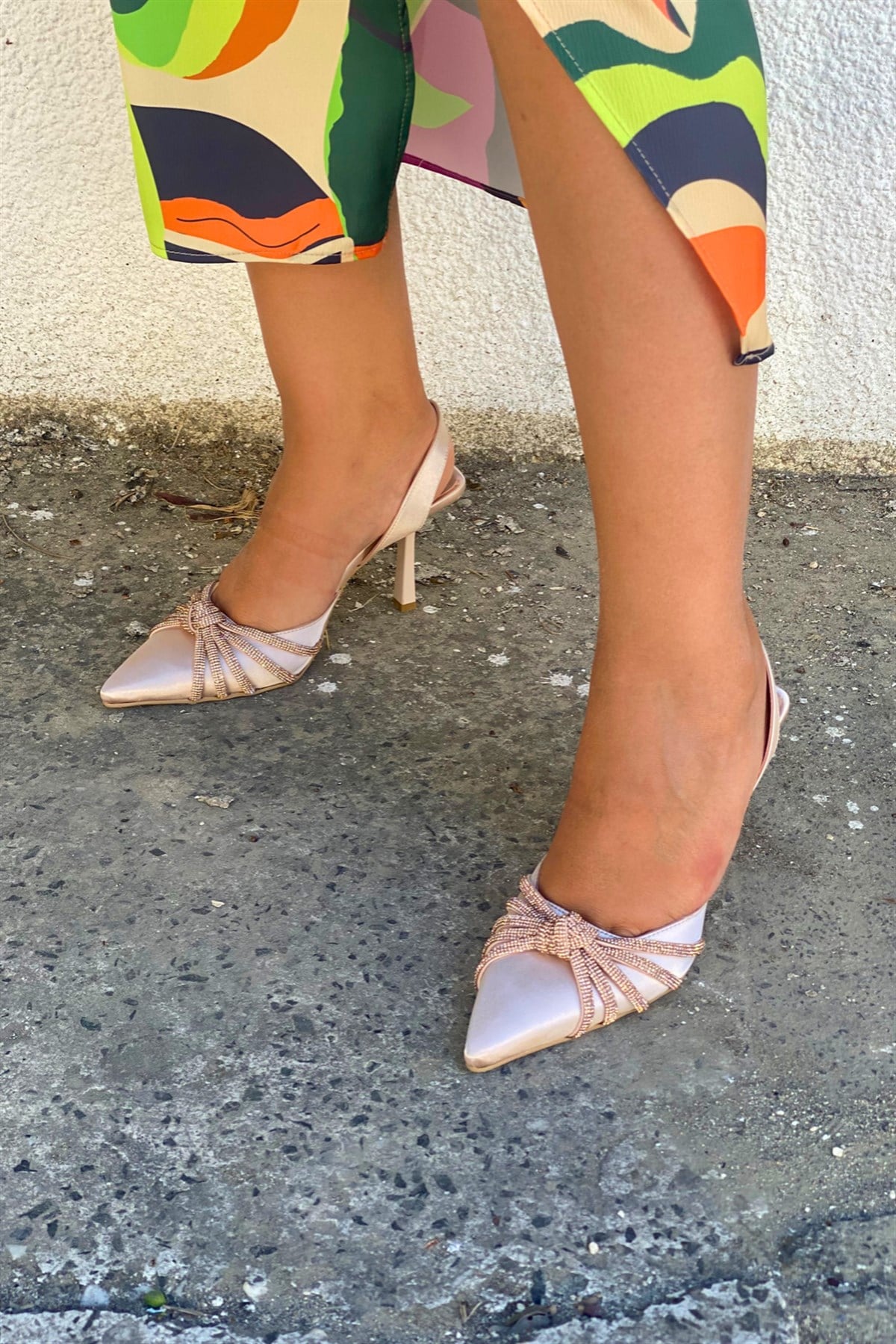 Lady Stiletto Ayakkabı Nude